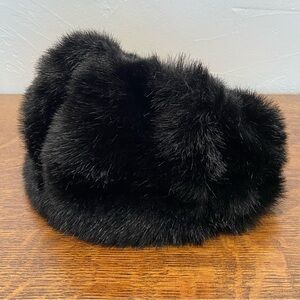 VINTAGE FAUX FUR BROWN LUXURY CHIC WINTER WOMENS NORDIC RETRO HAT